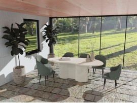 Betonlooktafel Organic Twin RK Outdoor